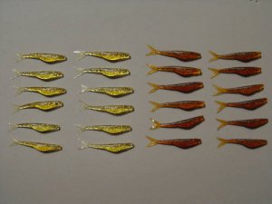 48  Soft Rubber Minnow Lure  - Bass - Trout - Pan Fish