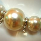 Short Pearl Necklace w Silver Spacers
