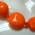 Orange Kukui Short Necklace