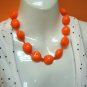 Orange Kukui Short Necklace