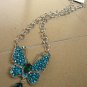 Swarovski Turquoise Butterfly Necklace