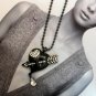 D'arcy Rock Heart Black Necklace