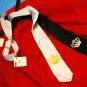 Crown Embroided Lazy Ties (Black and Silver)