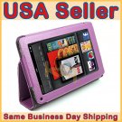 Purple Color Leather Case for Amazon Kindle Fire Tablet PC