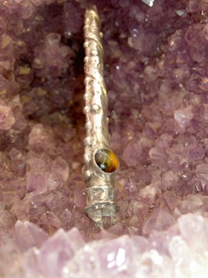The Seer's Wand with Tigers Eye
