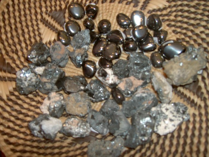 Hematite - great for grounding, balance and nervous problems