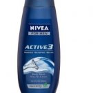 Nivea for Men Active 3 Body Wash, 16.9 fl oz