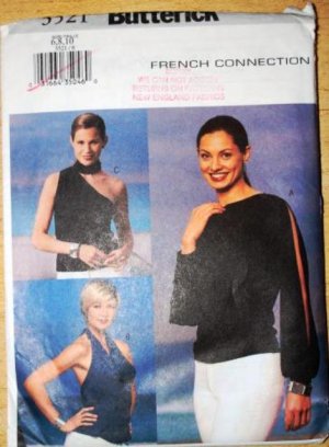 Butterick pattern 3521 French Connection blouses and tops size 6-10