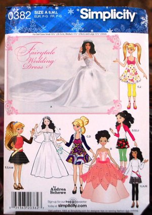 Vintage 1960s Barbie Doll Wedding Dress and Trousseau Pattern from