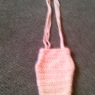 Crochet Small peach handbag