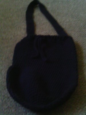 Crochet Large Black handbag