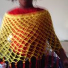 Crochet medium Beaded pancho