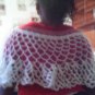 Crochet Medium White Pancho