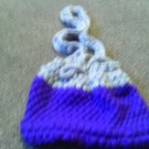 Crochet Purple & Gray Medium handbag