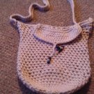 Crochet small Tan handbag