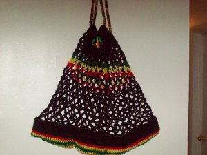 Black red, yellow & Green tote bag