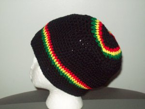 Meduim Black,  red, yellow & Green Hat