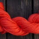 100%  wool yarn, worsted wt, orange  1 skein