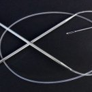 stainless steel knitting needle circular US size 6, 31"