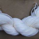 100%  wool yarn, sport  weight, white , 1 skein