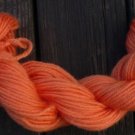 100%  wool yarn, worsted wt, tangerine   1 skein