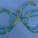 Sunglasses & eyeglass holder, glass & crystal, 28"