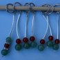 Stitch marker, knitting 6+1  , stone
