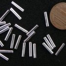 2 dz of 925 silver tube beads, 2 x 10 mm,