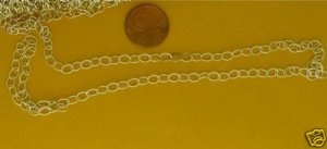 925 silver cable chain for jewelry making, ga22 5.5x4mm