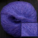 mohair acrylc lace weight yarn, vivid iris, 165 yards