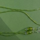 Sunglasses & eyeglass holder , made of glass, 28" green