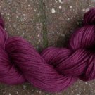 100%  wool yarn, sport weight, berry,  1 skein