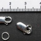 Two sets 925 Sterling Silver lobster Clasp 10 mm