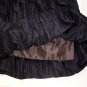 Artisan / Handcrafted Long Black Taffeta Bohemian Skirt: Sahara