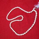 White PEARL Moti beads ROSARY japa mala