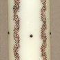 Henna design pillar candle set - with Swarovski crystals