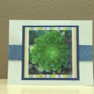 Wishing you the best of everything - photo card with denim