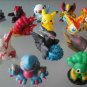 100pcs/lot finger puppet pvc hollow pokemon 4-5.5cm about 50styles mixed (some repeat)