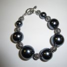 Large Onyx Bead Bracelet