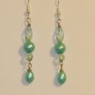 Aqua Blue Glass Bead Dangles