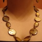 Mother of Pearl and Shell Necklace and Earrings