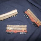 3 LOG CARS HO MODEL TRAIN (1 more coming to this collection)