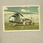 AEROFLOT AIRLINE  SOVIET ERA MI-4 PASSENGER HELICOPTER POSTCARD