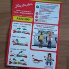 THAIAIRAISIA AIR ASIA AIRLINE SAFETY CARD AIRBUS A320-200 AUG 2020