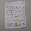 CHINA EASTERN AIRBUS A330 AIRLINE SAFETY CARD