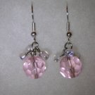 Pink Snowball Earrings