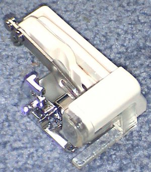 Serging cutter low shank sewing machine attachment foot