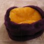 NEW similar to Minnesota Vikings (not official) purple & gold colors winter faux fur hat