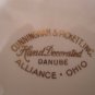 3 VINTAGE ANTIQUE CUNNINGHAM & PICKETT HAND DECORATED DANUBE DISHES & PLATTER