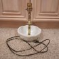 VINTAGE WHITE MILK GLASS ELECTRIC TABLE LAMP